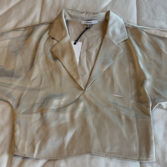 NWT RO&DE silky slightly cropped blouse - Picture 4 of 13